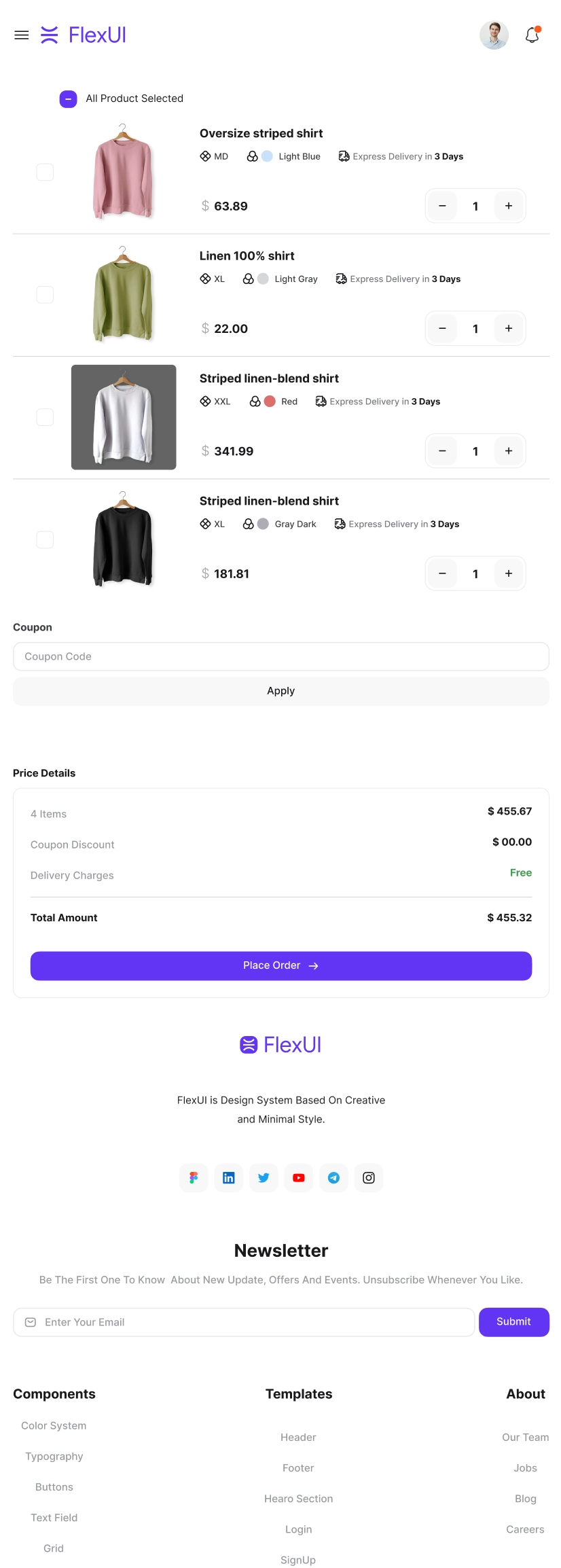 flex ui design